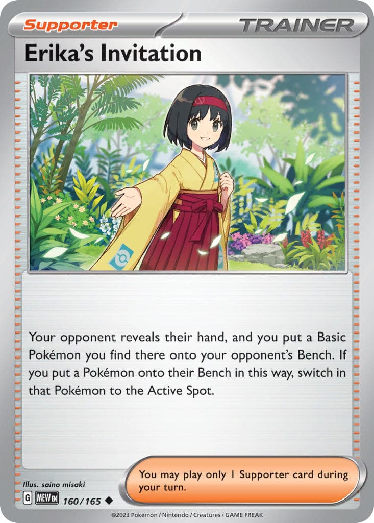 Erika's Invitation — 151 Pokémon card