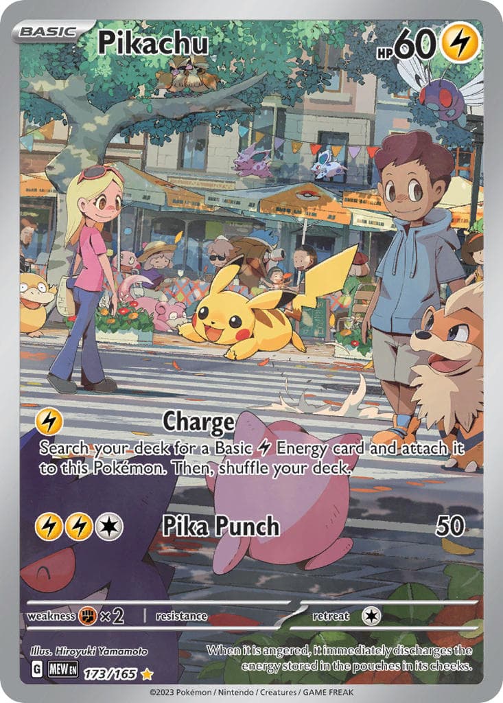 Pikachu — 151 Pokémon card