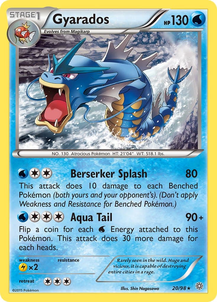 Gyarados — Ancient Origins Pokémon card