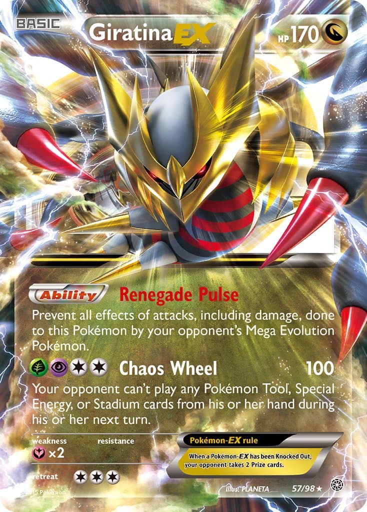 Giratina Ex — Ancient Origins Pokémon card