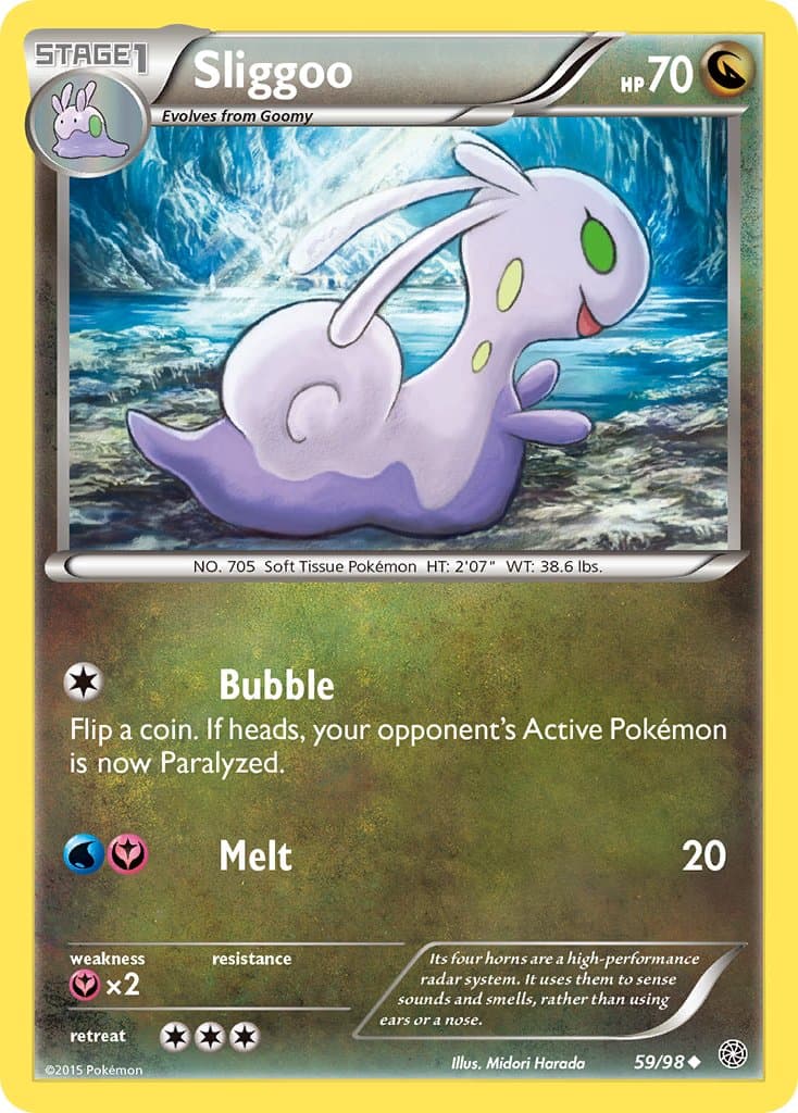 Sliggoo — Ancient Origins Pokémon card