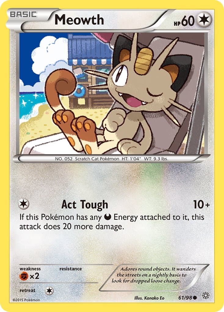 Meowth — Ancient Origins Pokémon card