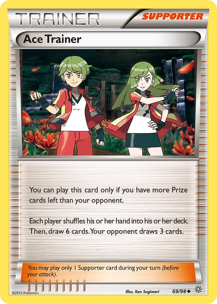 Ace Trainer — Ancient Origins Pokémon card