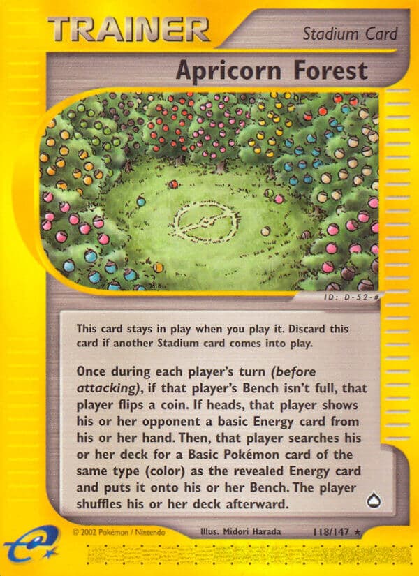 Apricorn Forest — Aquapolis Pokémon card
