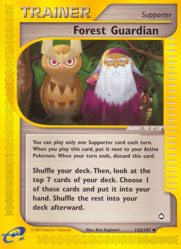 Forest Guardian — Aquapolis Pokémon card