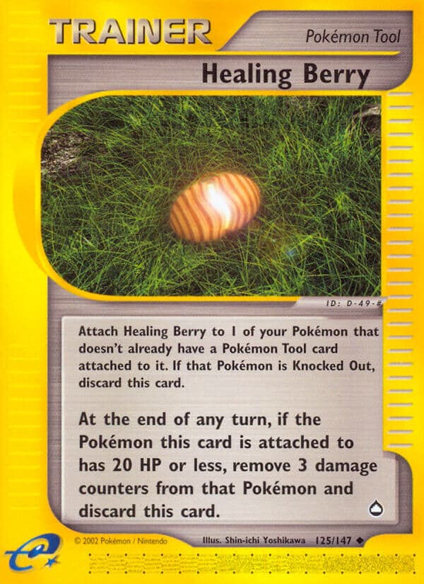 Healing Berry — Aquapolis Pokémon card
