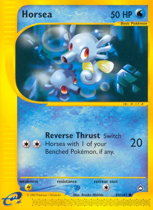 Horsea — Aquapolis Pokémon card