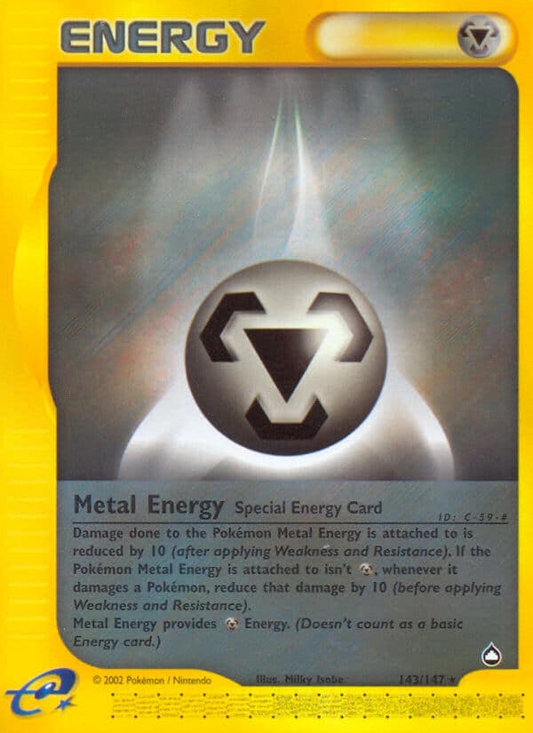 Metal Energy — Aquapolis Pokémon card