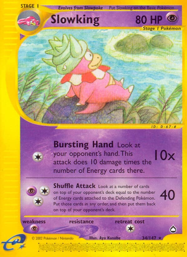 Slowking — Aquapolis Pokémon card