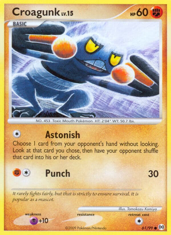 Croagunk — Arceus Pokémon card