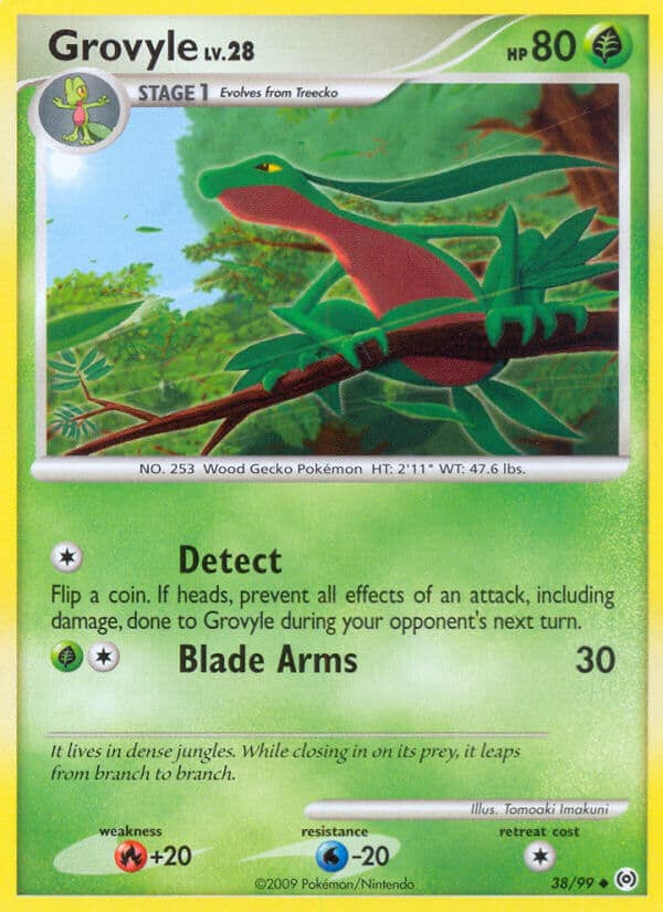Grovyle — Arceus Pokémon card