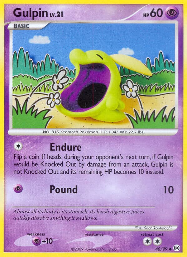 Gulpin — Arceus Pokémon card