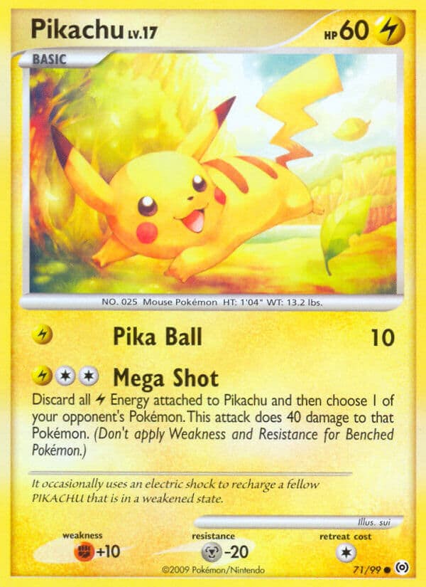 Pikachu — Arceus Pokémon card