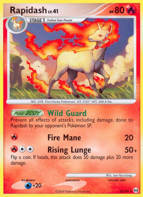 Rapidash — Arceus Pokémon card