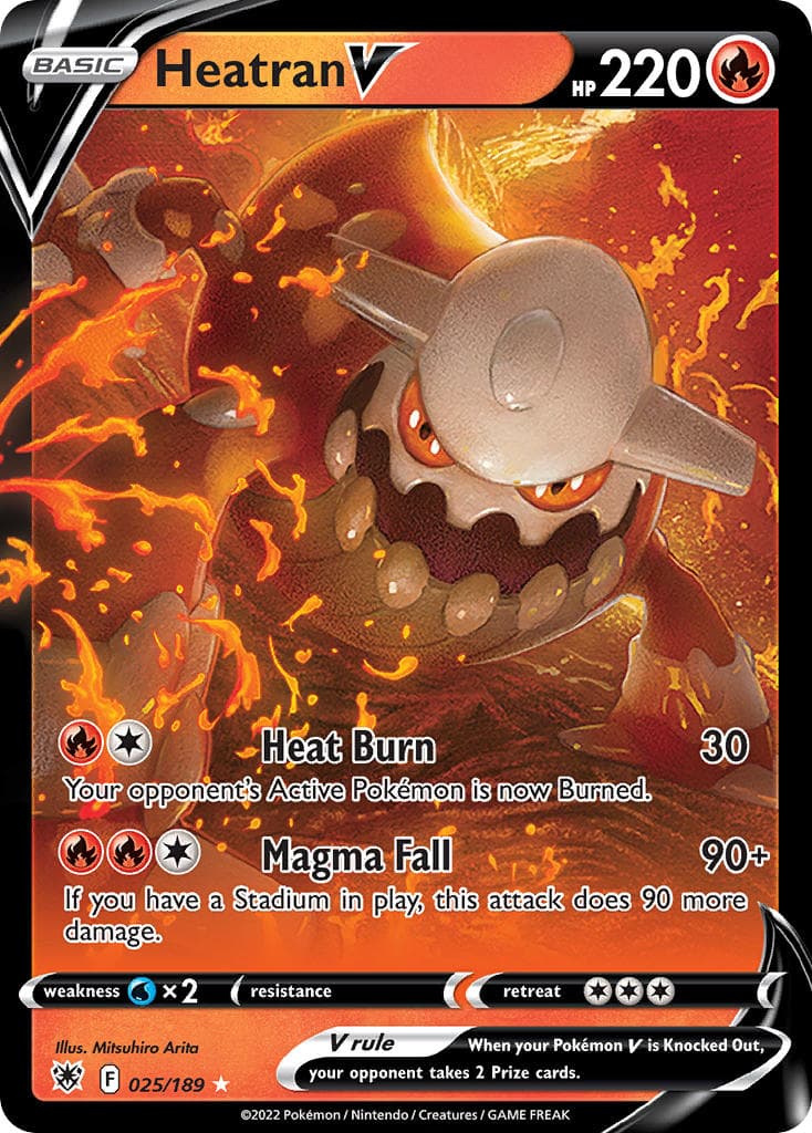 Heatran V — Astral Radiance Pokémon card