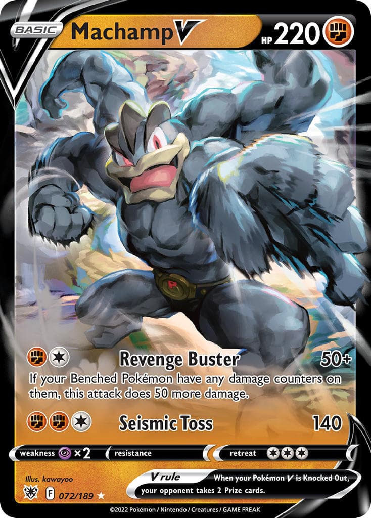 Machamp V — Astral Radiance Pokémon card
