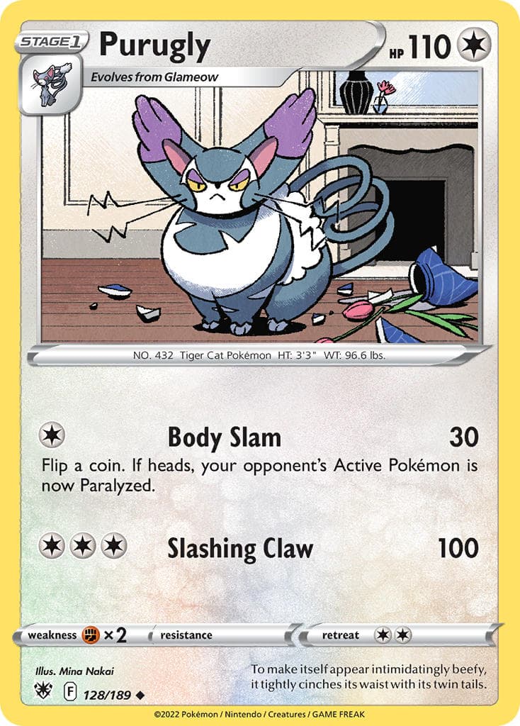 Purugly — Astral Radiance Pokémon card