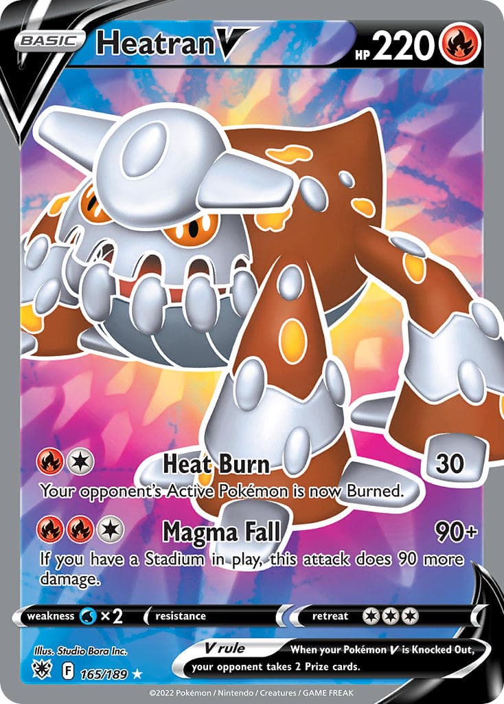 Heatran V — Astral Radiance Pokémon card