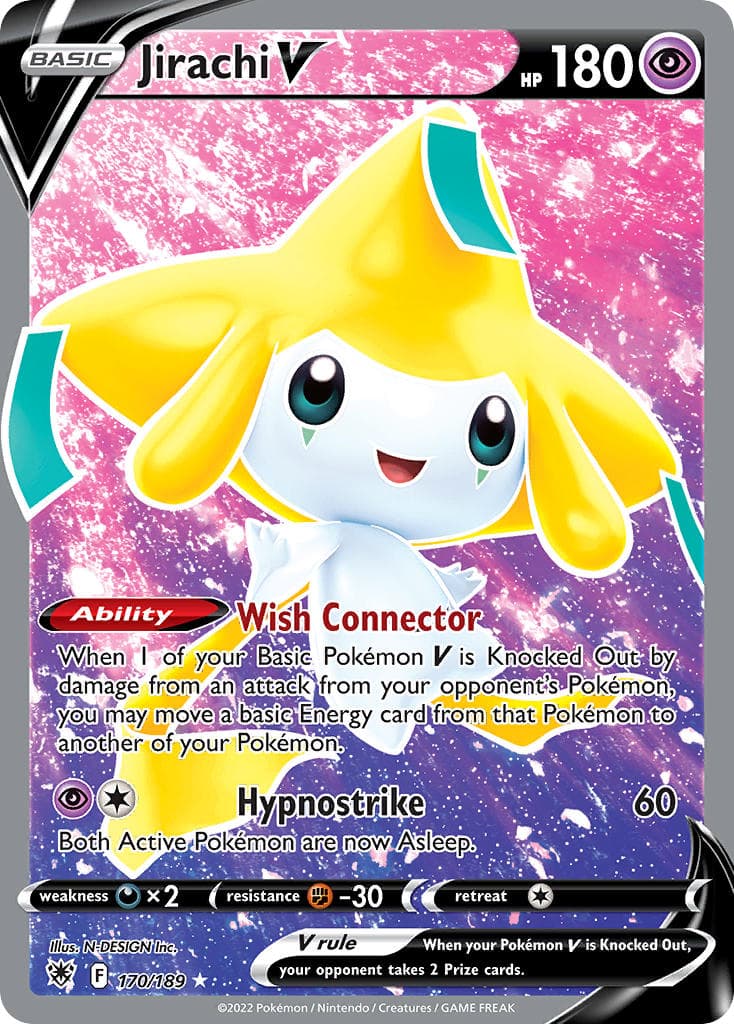 Jirachi V — Astral Radiance Pokémon card