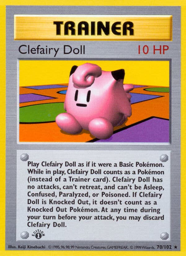 Clefairy Doll — Base Set Pokémon card