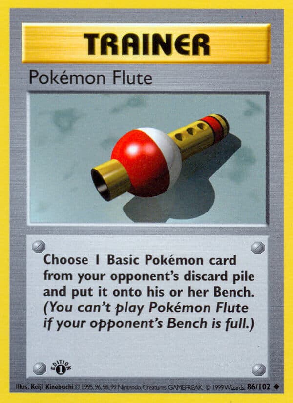 Pokemon Flute — Base Set Pokémon card