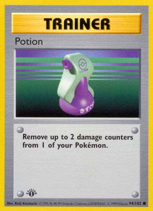 Potion — Base Set Pokémon card