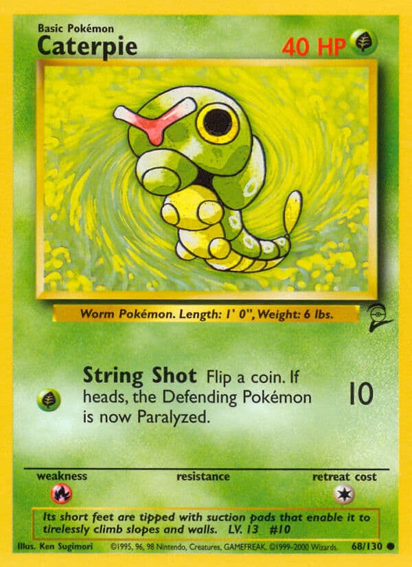 Caterpie — Base Set 2 Pokémon card