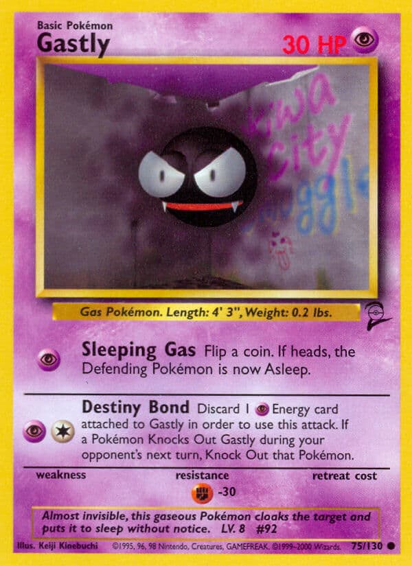 Gastly — Base Set 2 Pokémon card
