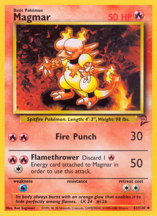 Magmar — Base Set 2 Pokémon card