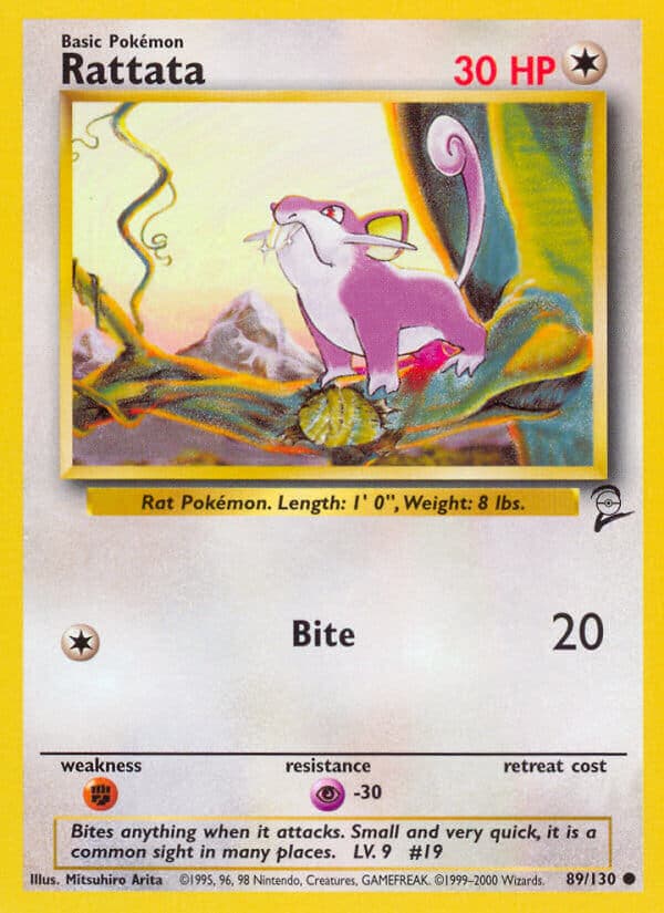 Rattata — Base Set 2 Pokémon card
