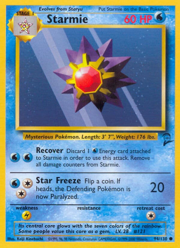 Starmie — Base Set 2 Pokémon card