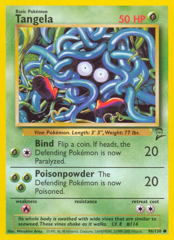 Tangela — Base Set 2 Pokémon card