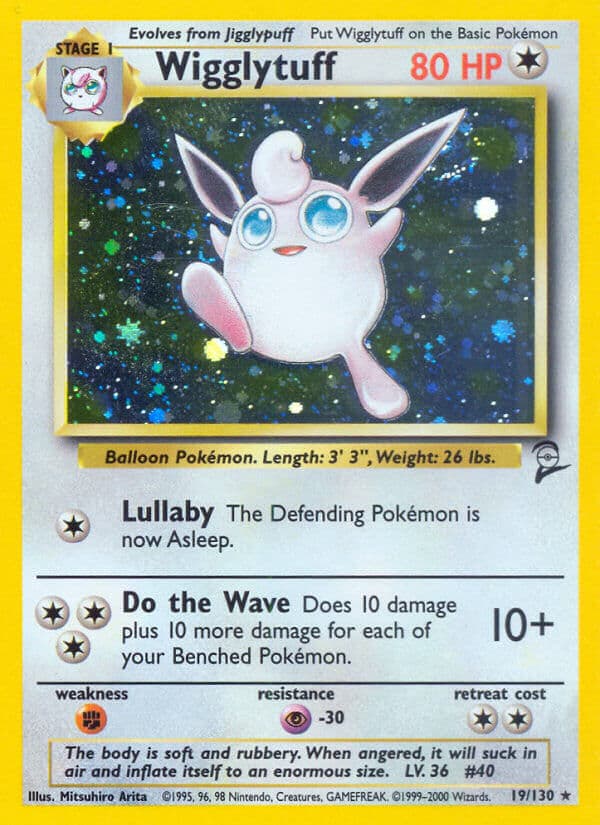 Wigglytuff — Base Set 2 Pokémon card