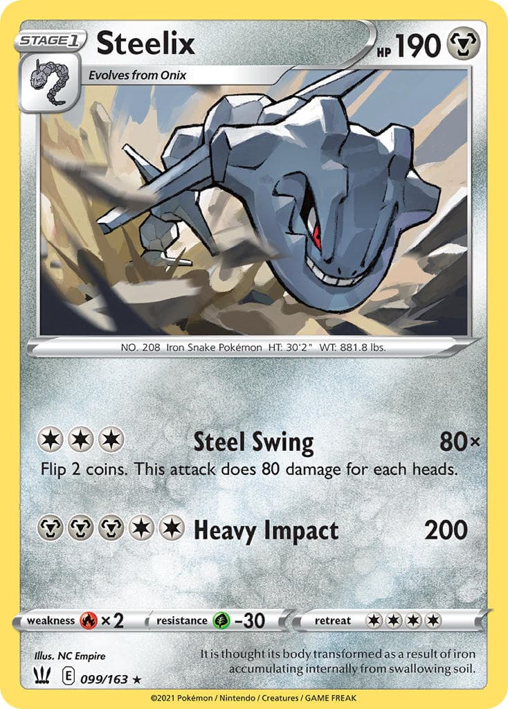 Steelix — Battle Styles Pokémon card