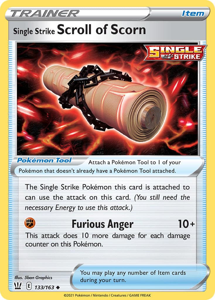 Single Strike Scroll Of Scorn — Battle Styles