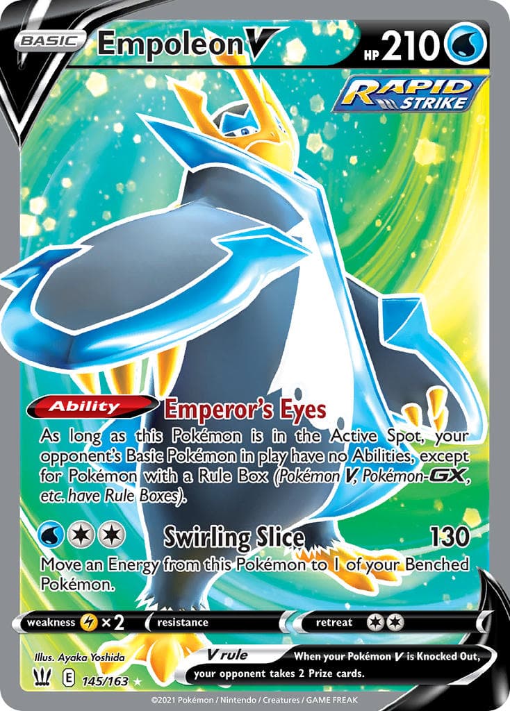 Empoleon V — Battle Styles Pokémon card