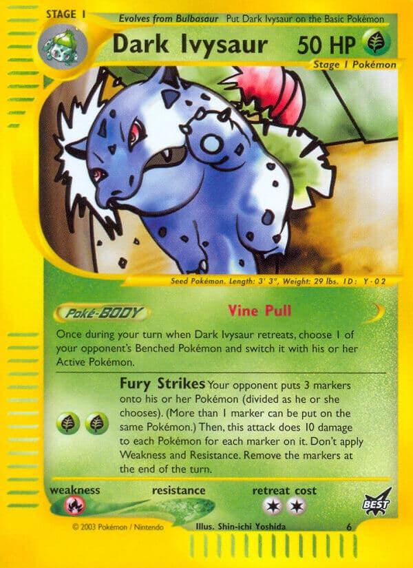 Dark Ivysaur — Best of Game Pokémon card