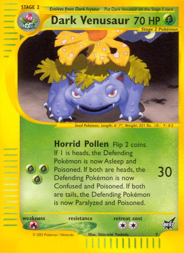 Dark Venusaur — Best of Game Pokémon card