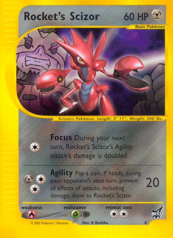 Rockets Scizor — Best of Game Pokémon card