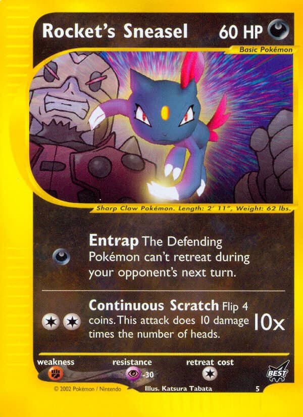 Rockets Sneasel — Best of Game Pokémon card