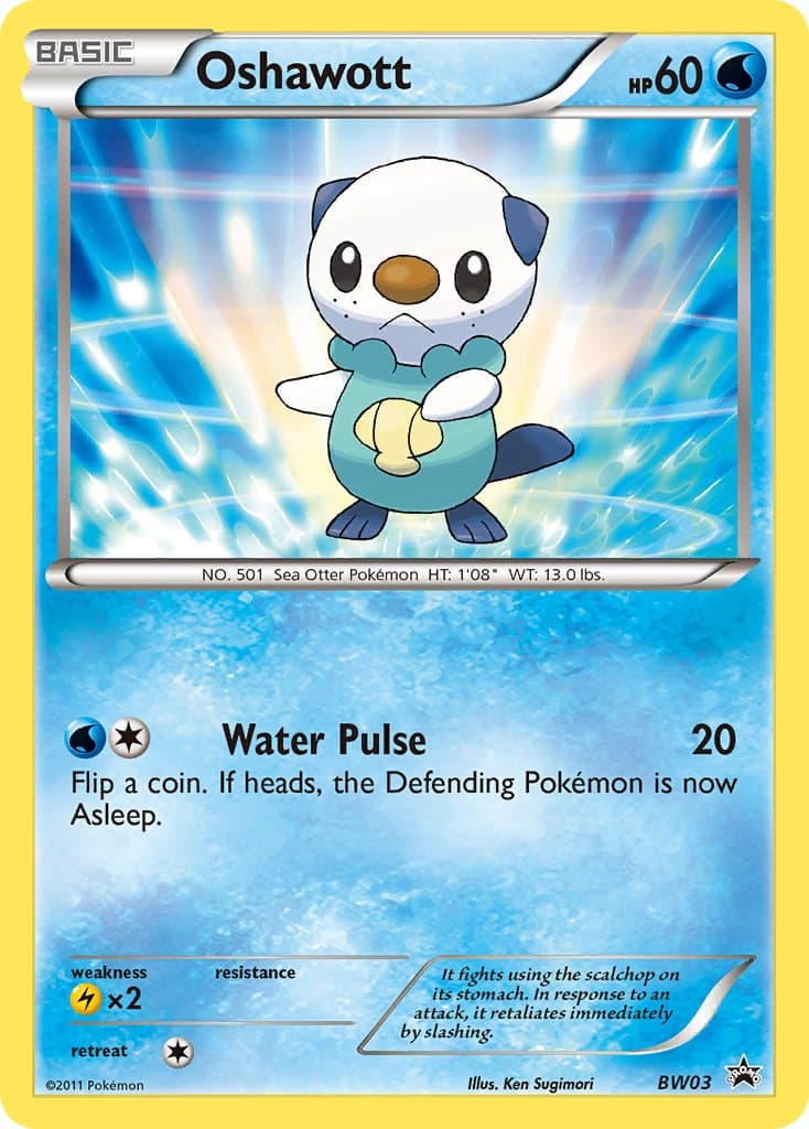 Oshawott — Black White Promos Pokémon card