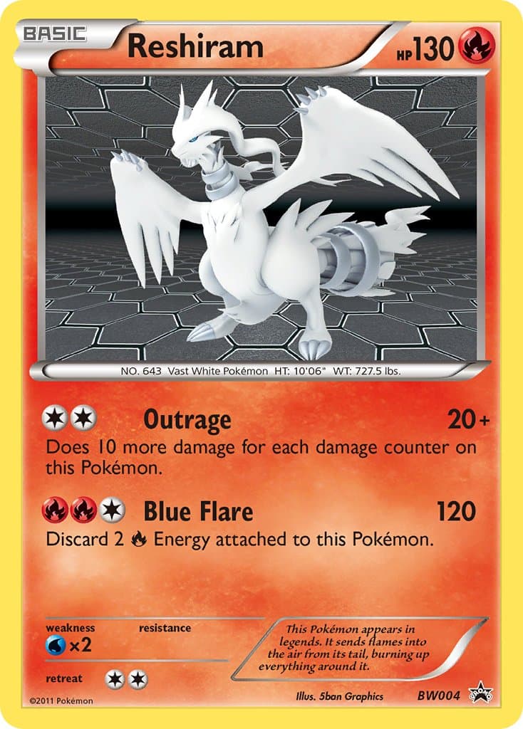 Reshiram — Black White Promos Pokémon card