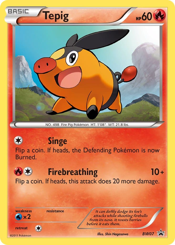Tepig — Black White Promos Pokémon card