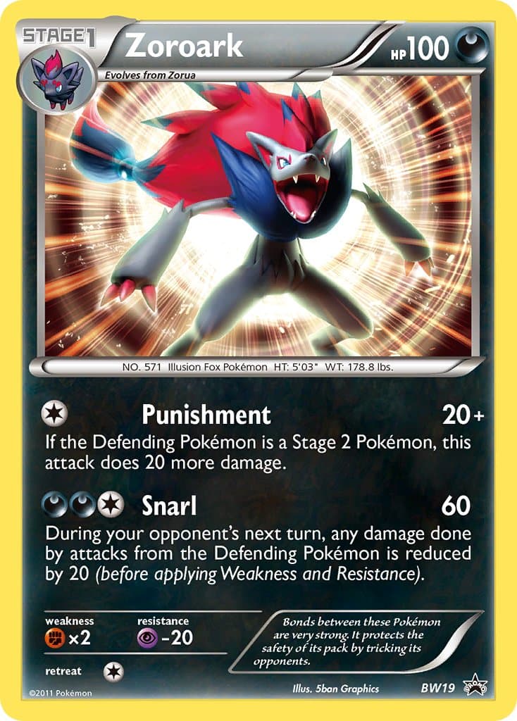 Zoroark — Black White Promos Pokémon card