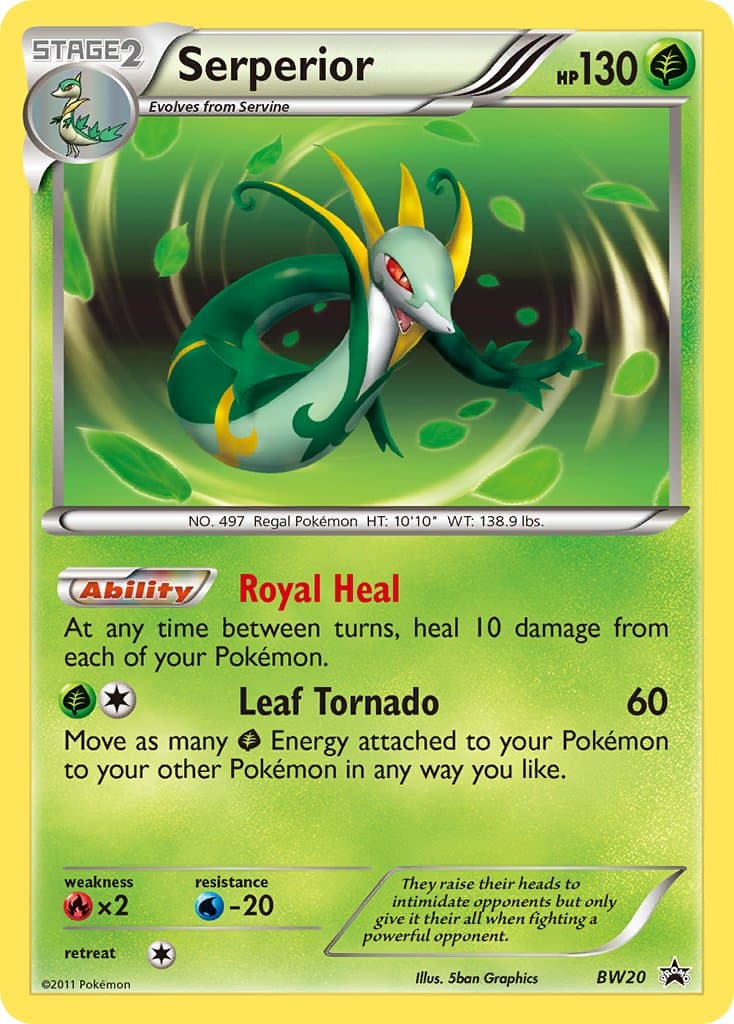 Serperior — Black White Promos Pokémon card