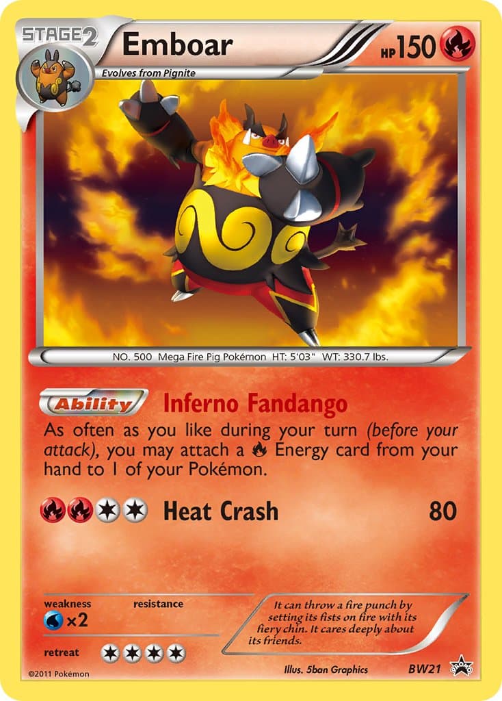 Emboar — Black White Promos Pokémon card