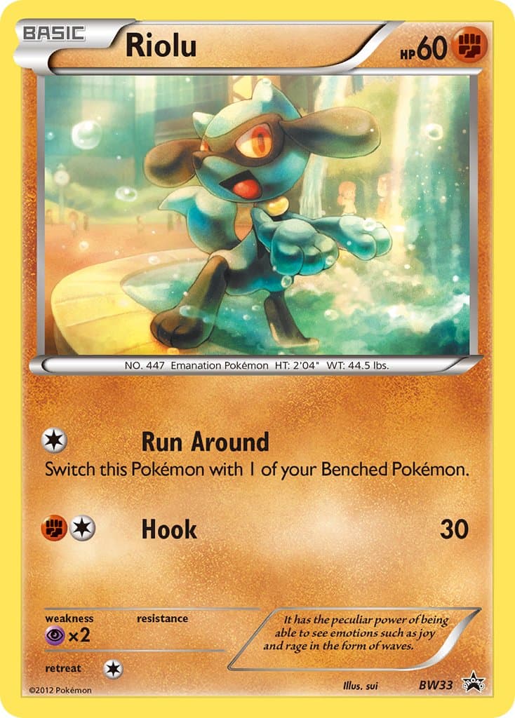 Riolu — Black White Promos