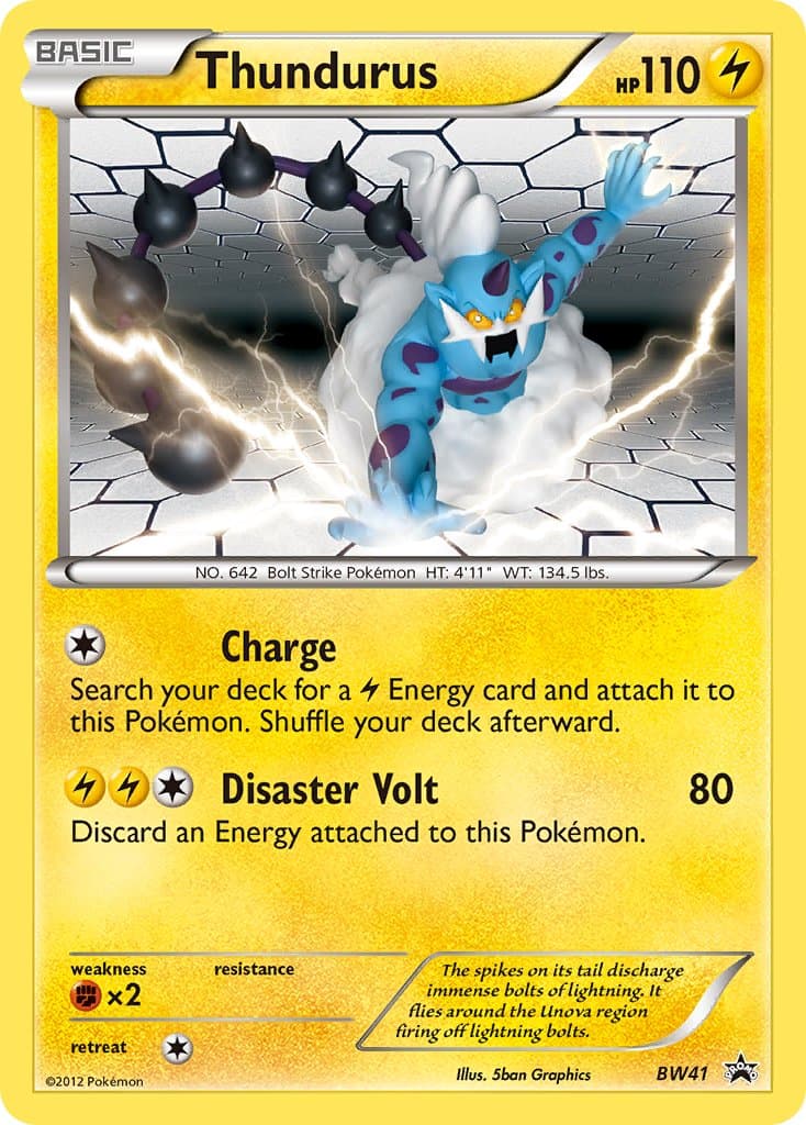 Thundurus — Black White Promos