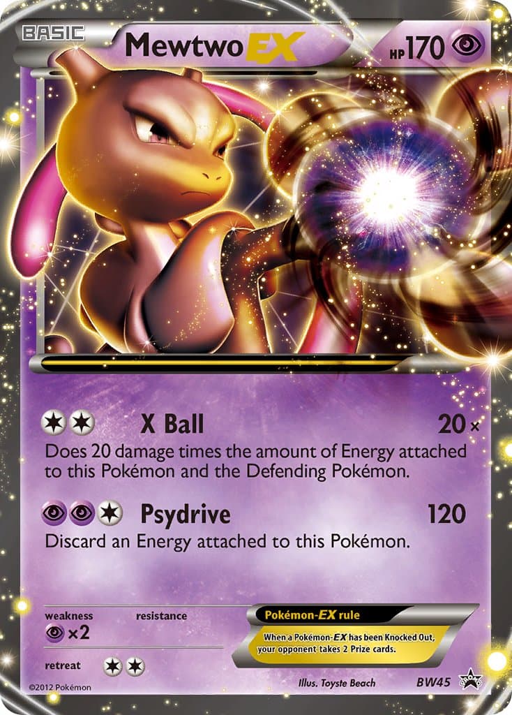 Mewtwo Ex — Black White Promos