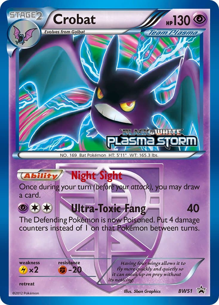 Crobat — Black White Promos